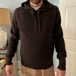 Beautiful, brown pierce cashmere hoodie